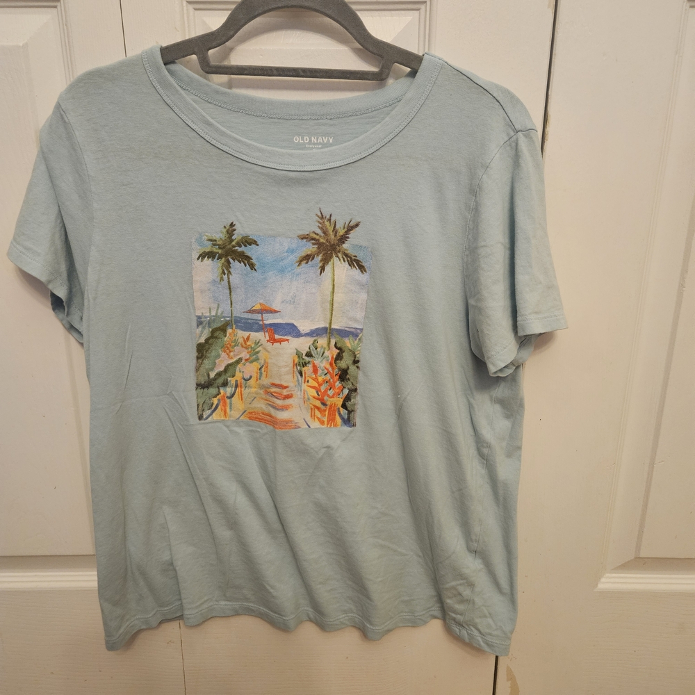 Old Navy Soft Blue Tee